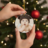 Baby's 1e Kerstmis 2025 Ornament | Slapende Maan