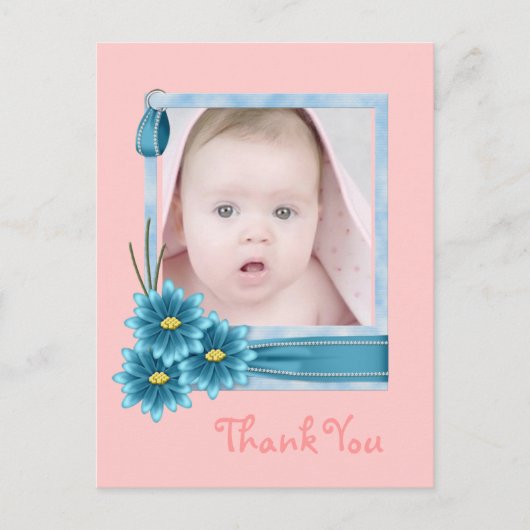 Babys 1e Kerstmis nieuwe Baby Foto Briefkaart (Voorkant)