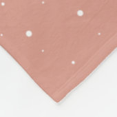 Baby's 1e Kerstmis Rendier Aandenken Foto Fleece Deken (Hoek)