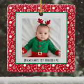 Baby's 1e Kerstmis Rode pepermunt Candy Canes Keramisch Ornament