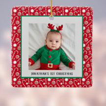 Baby's 1e Kerstmis Rode pepermunt Candy Canes