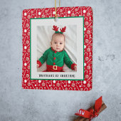 Baby's 1e Kerstmis Rode pepermunt Candy Canes Keramisch Ornament