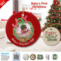 Babys 1e Kerstmis Santas Kleine Helper FOTO