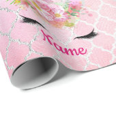 Babys 1e Kerstmis UNICORNS Sparkly Meisjes Genaamd Cadeaupapier (Rol Hoek)