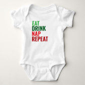 Baby's 1e kerstschema romper (Voorkant)