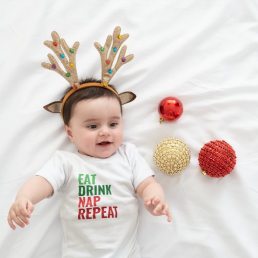 Baby's 1e kerstschema romper