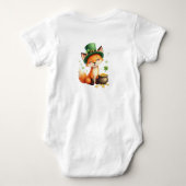 Baby's 1e St. Patrick's Day, Foxy & Fortunate Romper (Achterkant)