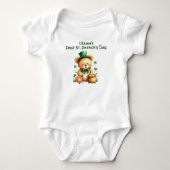 Baby's 1e St. Patrick's Day, Gelukkig Klein Meisje Romper (Voorkant)