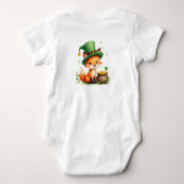 Baby's 1e St. Patrick's Day, Klaverknuffels Romper (Achterkant)