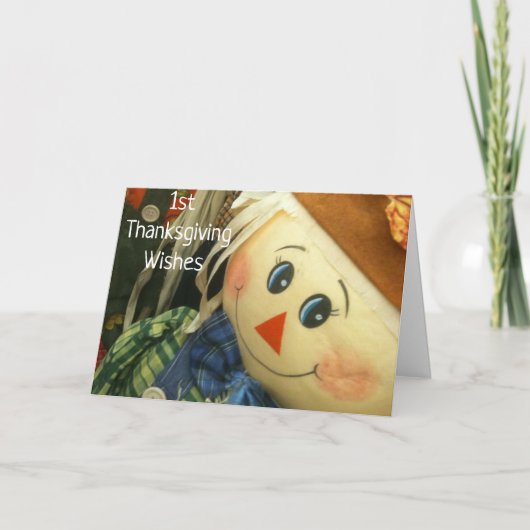 ***BABY'S 1e THANKSGIVING** Feestdagen Kaart (Voorkant)