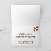 Baby's 1e Thanksgiving Foto Gevouwen Wenskaart Feestdagen Kaart (Binnen)