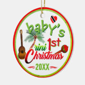 Baby's 1e Trini Kerstmis Keramisch Ornament (Links)