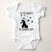 Baby's 1e Vaderdag t-shirt (panda) (Voorkant)