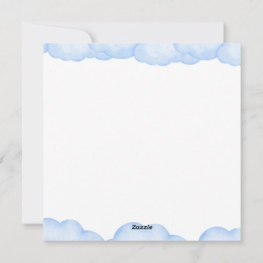 Baby's 1e Valentijnsdag Kaart voor Jongen (Achterkant)