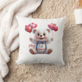 Baby's 1e Valentijnsdag Kussensloop Kussen (Deken)