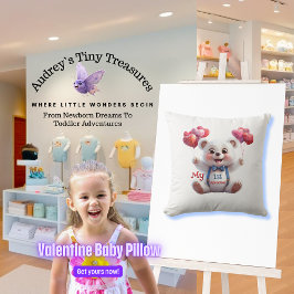 Baby's 1e Valentijnsdag Kussensloop Kussen