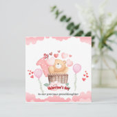 Baby's 1e Valentijnskaart Feestdagenkaart (Staand voorkant)