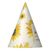 Baby's 1e verjaardag - Onze kleine zonnebloem Feesthoedjes (Links)