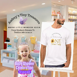 Baby's 1e verjaardag "Onze kleine zonnebloem" T-shirt