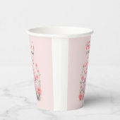 Baby's 1e verjaardag Roze Kasteel Prinses Papieren Bekers (Rechts)