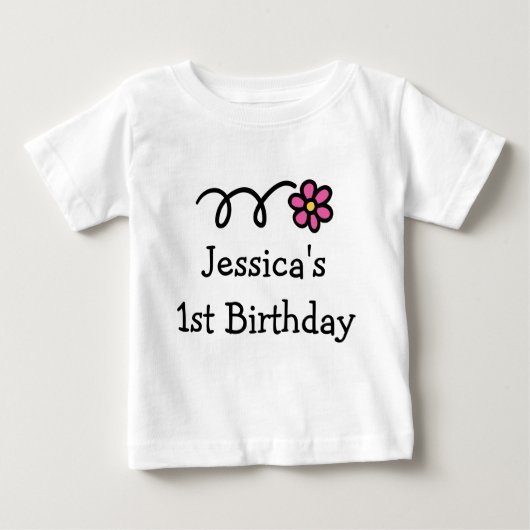 Baby's 1e verjaardag shirt | Gepersonaliseerde mei (Voorkant)