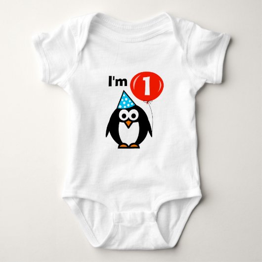Baby's 1e verjaardagsfeest shirt voor een jaar oud (Voorkant)