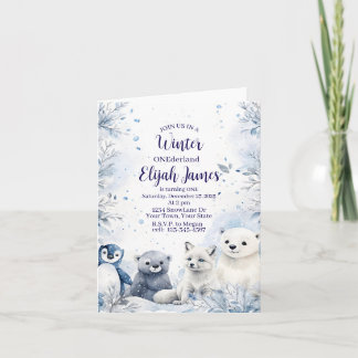 Baby's 1st Birthday Invitation Feestdagen Kaart