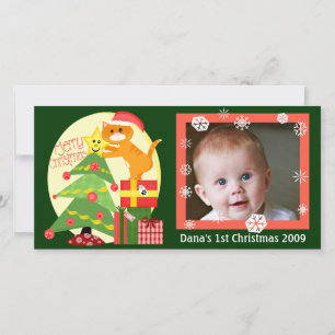 Baby's 1st Cat Lover Kerstkaart