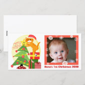 Baby's 1st Cat Lover Kerstkaart (Voorkant / Achterkant)