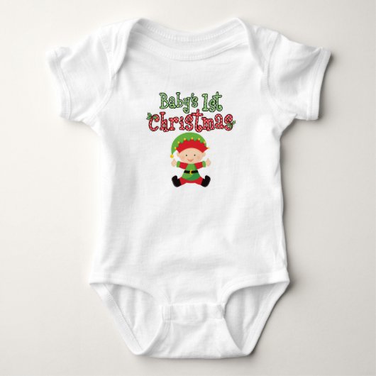 Baby's 1st Christmas Baby Elf Romper (Voorkant)
