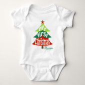 Baby's 1st Christmas Bodysuit Kerstboom (Voorkant)