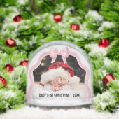 Baby's 1st Christmas Bow Snow Globe - Pink Sneeuwbol (Kerstmis)