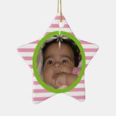 Baby's 1st Christmas Custom Ceramic Star Ornament (Rechts)