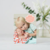  Babys 1st Christmas Foto Briefkaart (Staand voorkant)