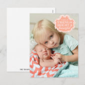  Babys 1st Christmas Foto Briefkaart (Voorkant / Achterkant)