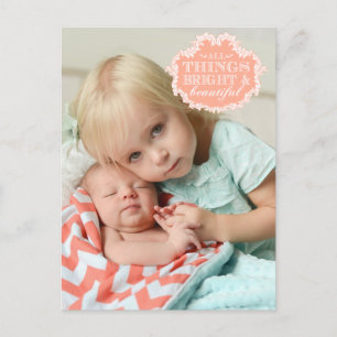 Babys 1st Christmas Foto Briefkaart