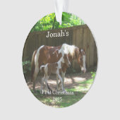Baby's 1st Christmas Horse Acryl Ornament (voorkant)