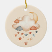 Baby's 1st Christmas Ornament - Moon & Stars (Voorkant)