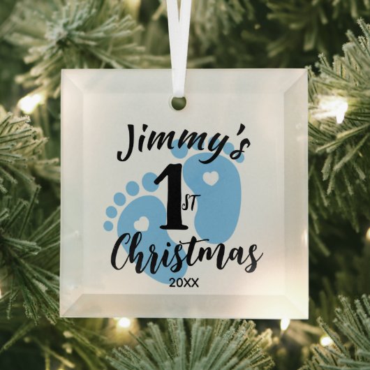 Baby's 1st Christmas Ornament - Voetafdruk Keepsak (Insitu)