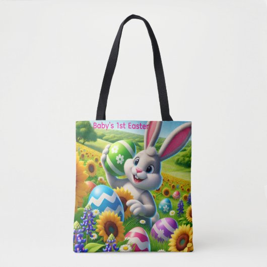 Baby's 1st Easter Tote Bag (Voorkant)