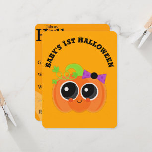 Babys 1st Halloween Little Pumpkin Kaart
