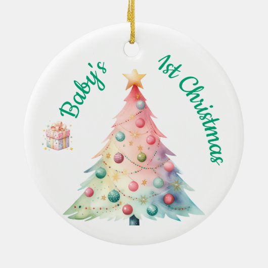 Baby's 1st Ornament (Achterkant)
