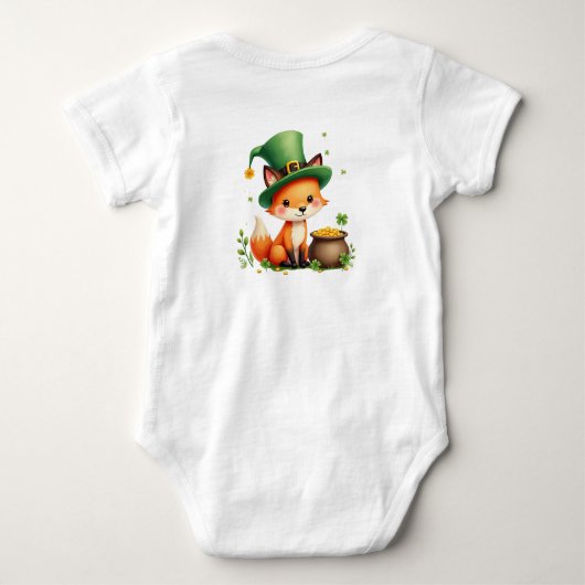 Baby's 1st St. Patrick's Day, Clover Cuddles Romper (Achterkant)