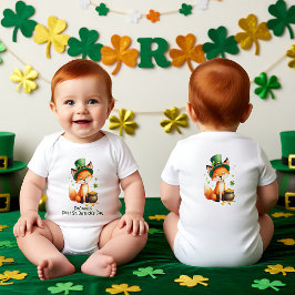 Baby's 1st St. Patrick's Day, Foxy & Fortunate Romper
