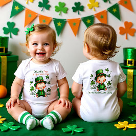 Baby's 1st St. Patrick's Day, Leprechaun in Train Romper