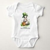 Baby's 1st St. Patrick's Day, Raccoon of Riches Romper (Voorkant)