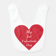 Babys 1st Valentijnsdag Bib