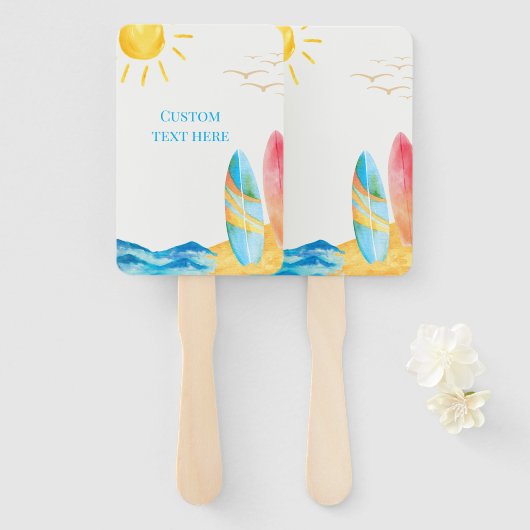 Baby's aan boord - Strand en Surven Handwaaier (Voorkant en achterkant)