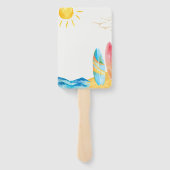 Baby's aan boord - Strand en Surven Handwaaier (Achterkant)