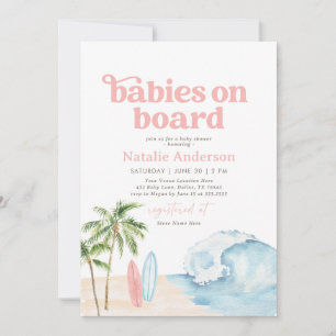Baby's aan boord Surven Twin Baby shower Kaart